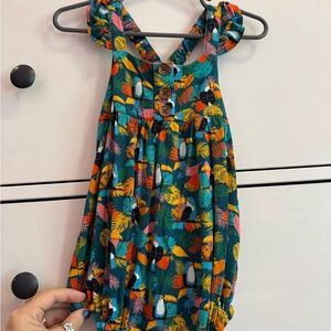 Posh Peanut Vibrant Rio Print Romper